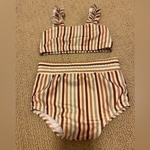 Orcas Lucille 18-24M 2-piece striped swimsuit